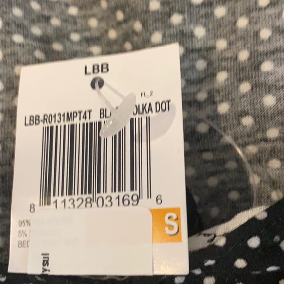 NWT LITTLE BLACK BODYSUIT Polka Dot Top Blouse - Picture 10 of 10